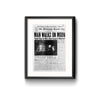 Man Walks on Moon Framed Reprint with Mat