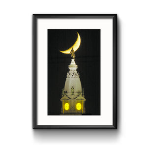 "Penn on the Moon", Framed with Mat